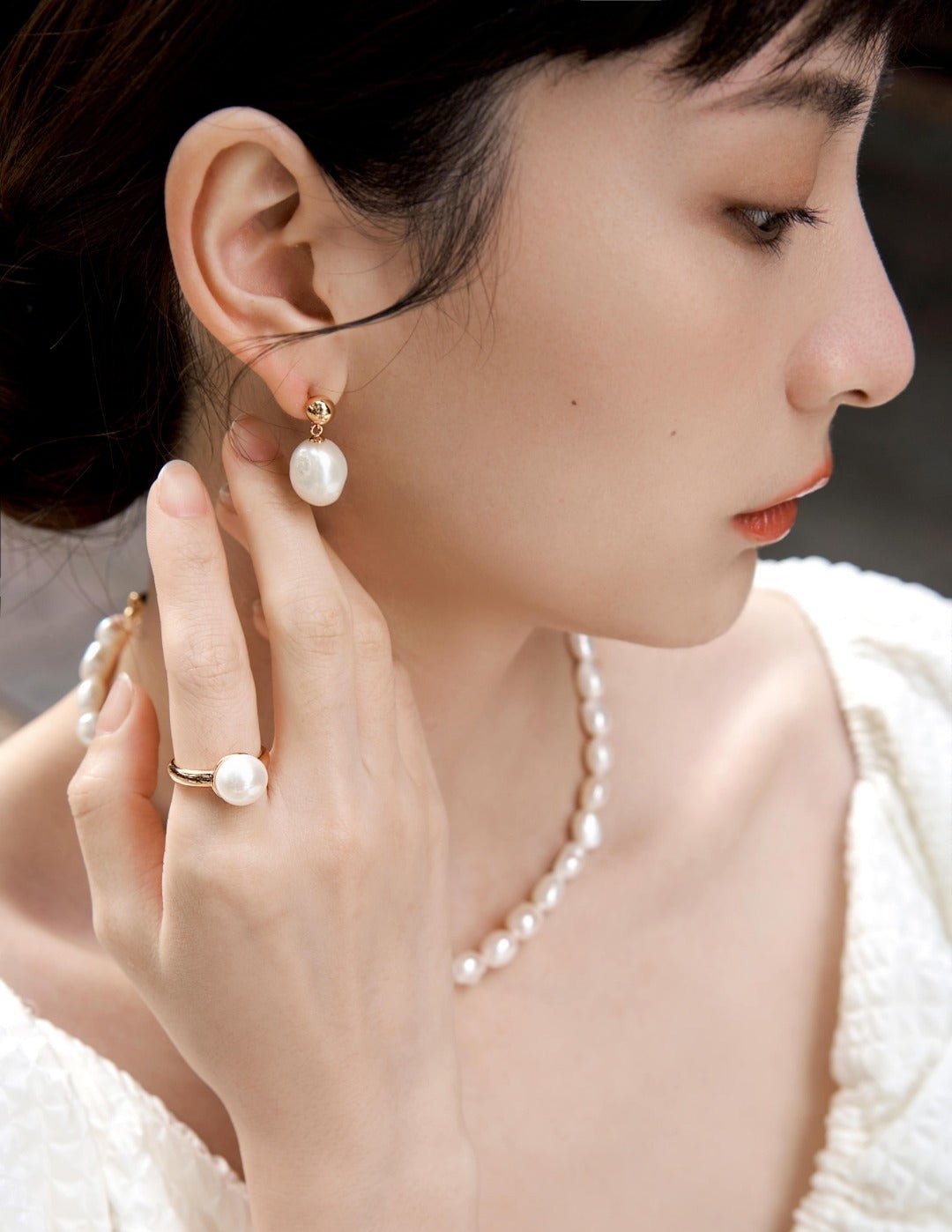 Irregular Baroque Pearls Earrings - floysun