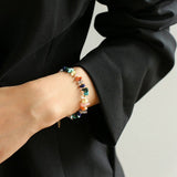 Irregular Colored Broken Stone Bead Bracelets - floysun