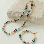 Irregular Colored Broken Stone Bead Bracelets - floysun