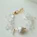 Irregular Crystal Baroque Pearl Bracelet - floysun