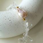 Irregular Crystal Baroque Pearl Bracelet - floysun