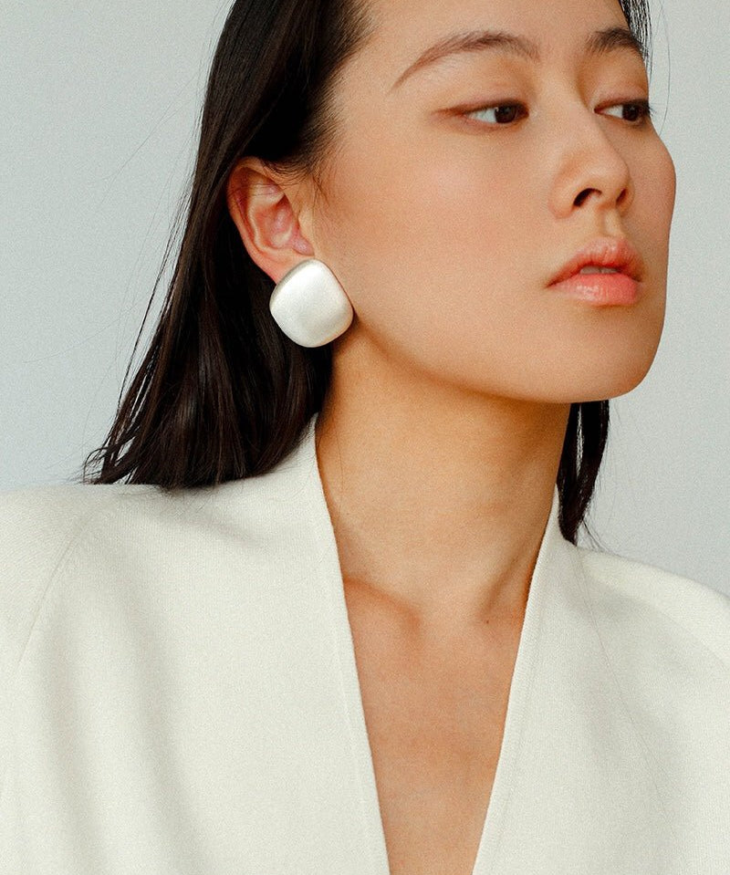 Irregular Geometric Brushed Large Earrings - floysun