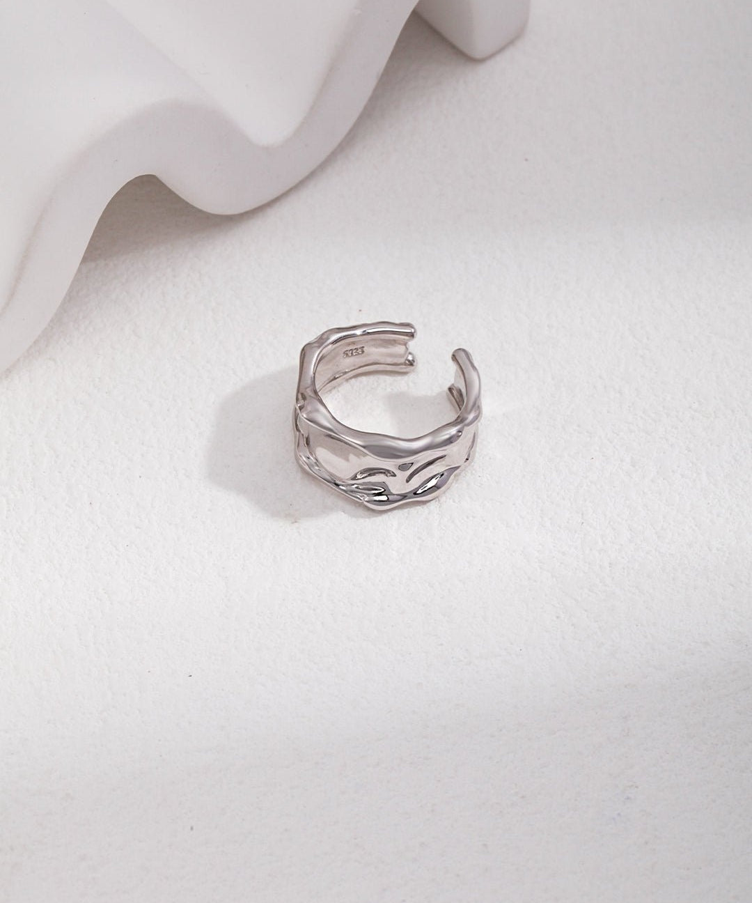 Irregular Lava Wide Face Ring - floysun