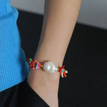 Irregular Multicolor Gemstone Baroque Pearl Bracelet - floysun