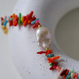 Irregular Multicolor Gemstone Baroque Pearl Bracelet - floysun