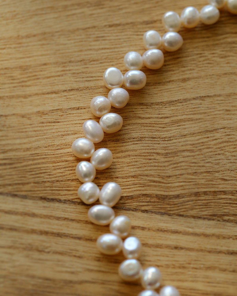 Irregular Natural Pearl Choker Necklace - floysun