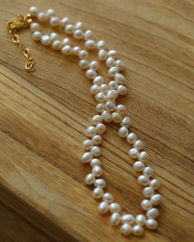 Irregular Natural Pearl Choker Necklace - floysun