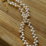 Irregular Natural Pearl Choker Necklace - floysun