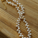 Irregular Natural Pearl Choker Necklace - floysun