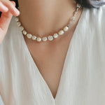 Knot Clasp Pearl Short Necklace - floysun