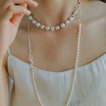 Knot Clasp Pearl Short Necklace - floysun