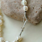 Knot Clasp Pearl Short Necklace - floysun