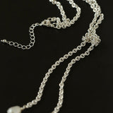 Knotted Pearl Silver Chain Necklace - floysun