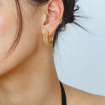 Lace Pattern Diamond Ear Cuff - floysun