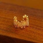 Lace Pattern Diamond Ear Cuff - floysun