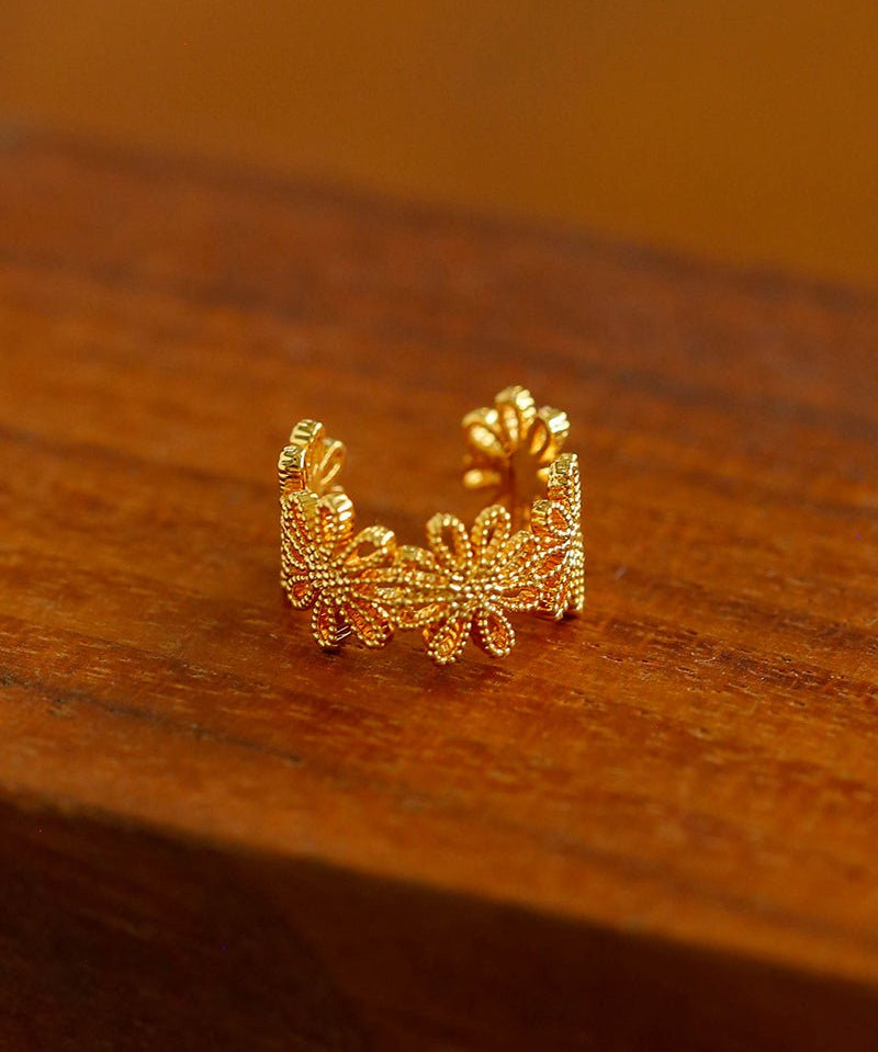 Lace Pattern Diamond Ear Cuff - floysun