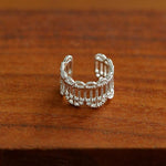 Lace Pattern Diamond Ear Cuff - floysun