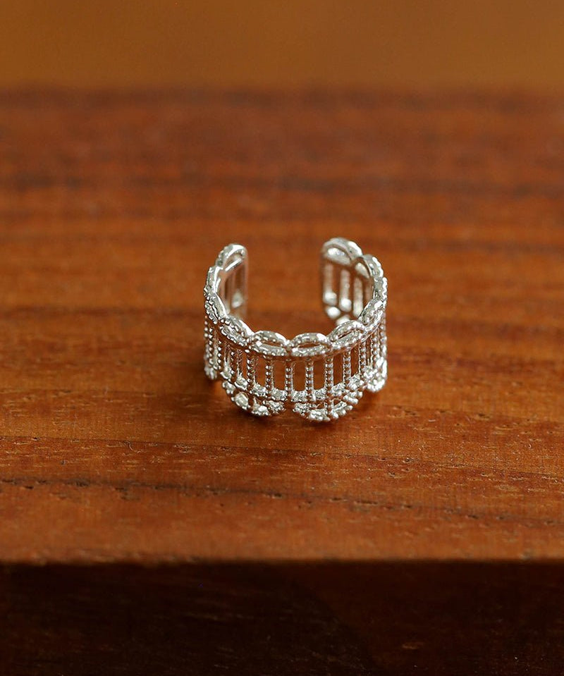 Lace Pattern Diamond Ear Cuff - floysun