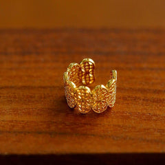 Lace Pattern Diamond Ear Cuff - floysun