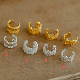 Lace Pattern Diamond Ear Cuff - floysun