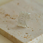 Lace Pattern Diamond Open Ring - floysun