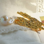 Landscape Lava Series Large Baroque Pearl Brooch - floysun