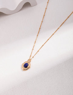 Lapis Pendant Necklace - floysun