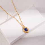 Lapis Pendant Necklace - floysun