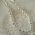 Large and Small Metal Beads Necklace - floysun