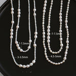 Large and Small Pearls Spliced Extra Long Pearl Necklace - Small Pearl Style - floysun