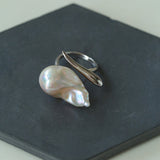 Large Baroque Pearl Open Ring - floysun