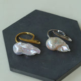 Large Baroque Pearl Open Ring - floysun