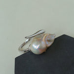 Large Baroque Pearl Open Ring - floysun