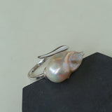 Large Baroque Pearl Open Ring - floysun