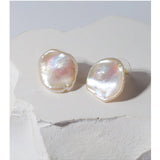 Large Petal Baroque Pearl Earrings - floysun