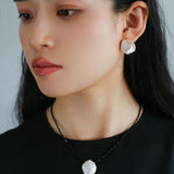 Large Petal Baroque Pearl Earrings - floysun