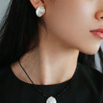 Large Petal Baroque Pearl Earrings - floysun