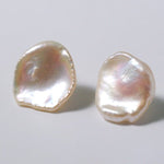 Large Petal Baroque Pearl Earrings - floysun