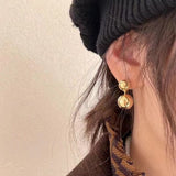 Large & Small Gold Balls Earrings - floysun