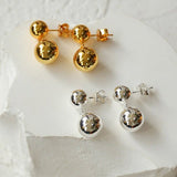 Large & Small Gold Balls Earrings - floysun