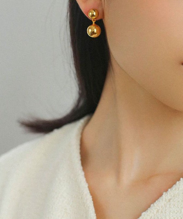 Large & Small Gold Balls Earrings - floysun