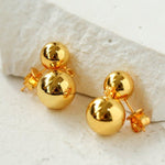 Large & Small Gold Balls Earrings - floysun