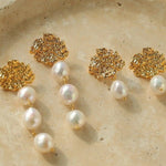 Lava Artisan Series - Pearl Earrings - floysun