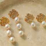 Lava Artisan Series - Pearl Earrings - floysun