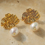 Lava Artisan Series - Pearl Earrings - floysun