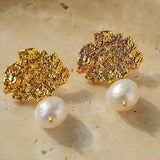 Lava Artisan Series - Pearl Earrings - floysun