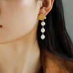 Lava Artisan Series - Pearl Earrings - floysun