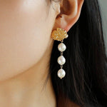 Lava Artisan Series - Pearl Earrings - floysun