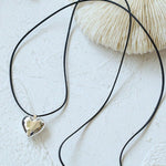 Leather Rope Love Heart Necklace - floysun