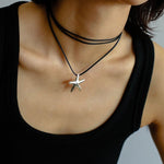 Leather Rope Love Heart Necklace - floysun